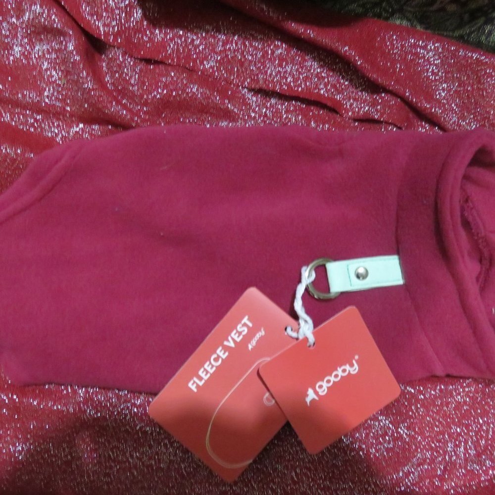 BOGO GOOBY Fleece Dog Puppy Vest Pink size Small keep her warm this winter